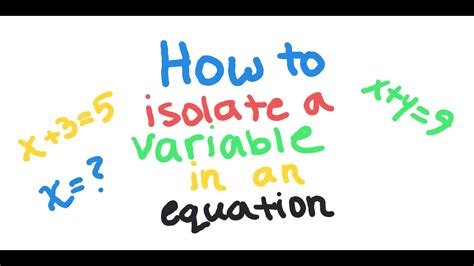 Step 2: Isolate the Variable